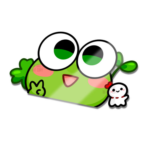 Frog Kero Vinyl Peeker